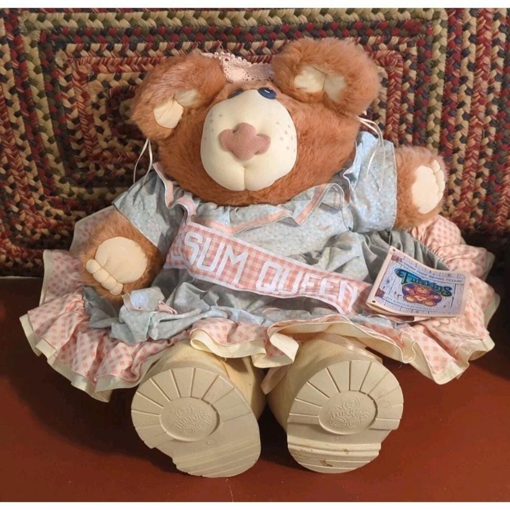 Furskins SELMA JEAN POSSUM QUEEN Teddy Bear 1986 Plush 23" T XAVIER ROBERTS